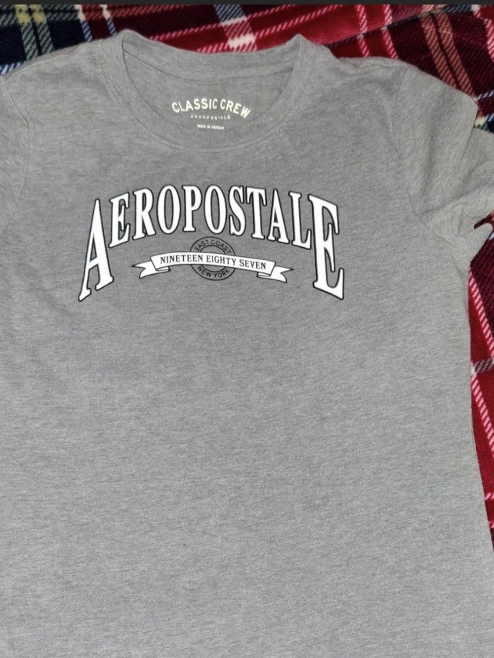 Aeropostale Gray Logo Graphic Tee